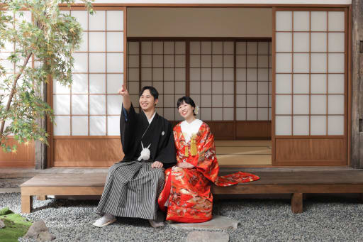 縁側でのんびり