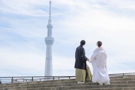 スカイツリーと空が綺麗