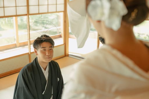 新郎様の「綿帽子」！？