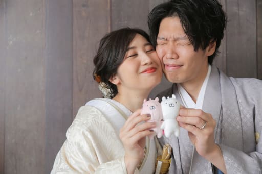 うさまるスタンプでおなじみのほっぺムギューを一緒にやっていただきました！めちゃかわでした！！