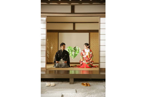 ハートの猪目窓