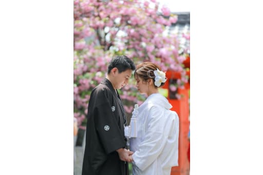 庚申堂ではお花も一緒に