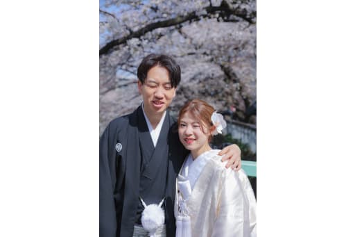 桜が咲いてて嬉しい！