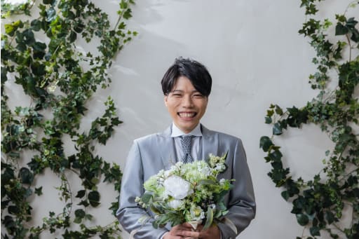 可愛らしい新郎様