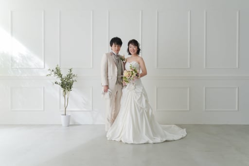お二人の撮影スタートです。