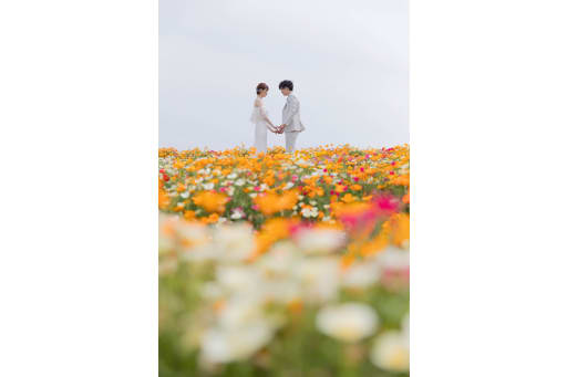 お花に埋もれて...!