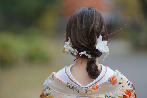 新婦様のヘアーセットも記念にパシャリ