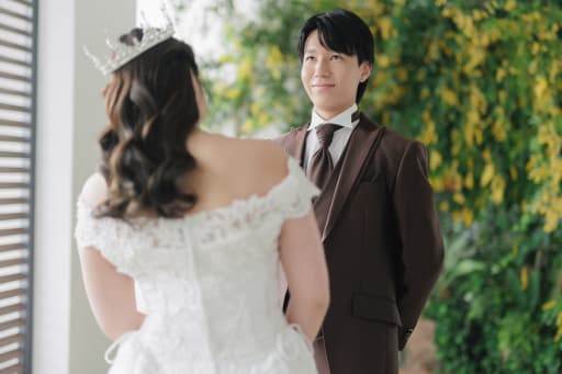 新郎様の表情にも注目です！