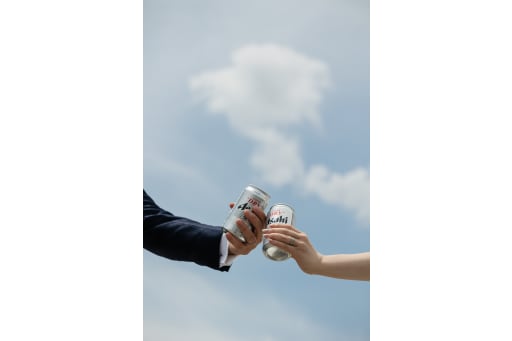 ビールと青空で！