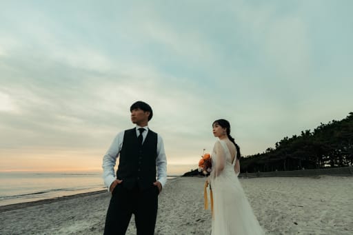 夕日を待つ