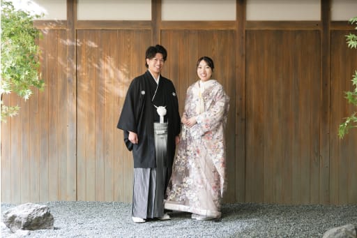 スタジオでは和装の撮影