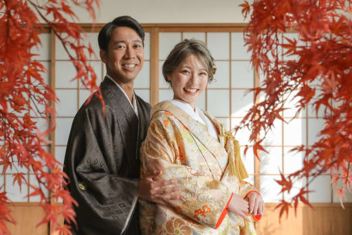 紅葉を使って