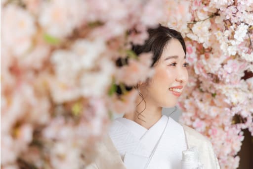 新婦様と桜