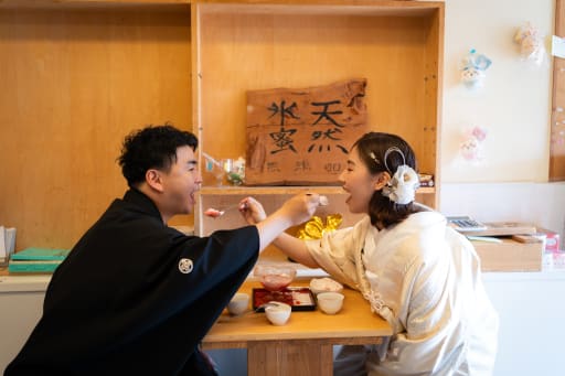 食べ合いっこも可愛かったです