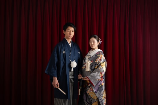 レッドカーテン背景