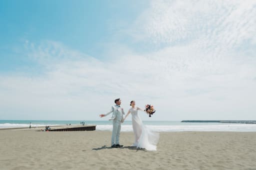 海での撮影！