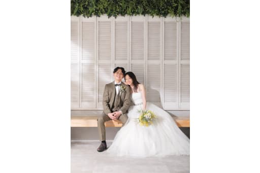 ベンチに座ってゆったりと