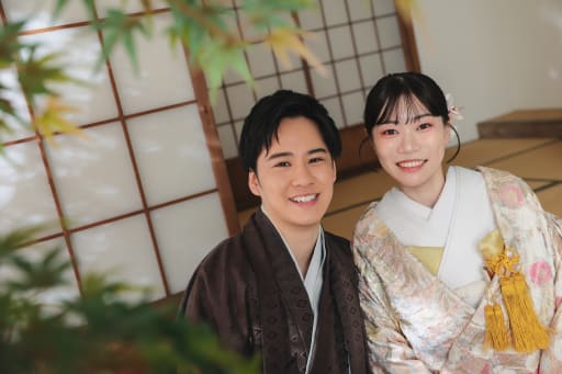 鮮やかな緑と一緒に