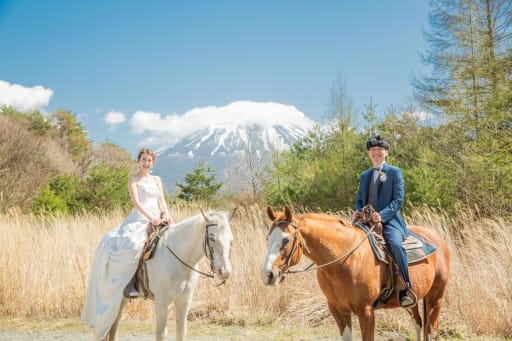 晴れていると富士山も