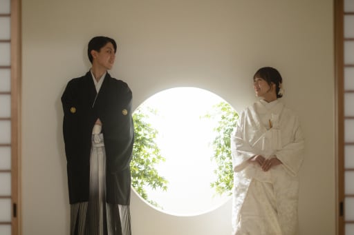 和室に上がって