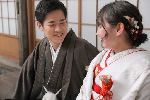 見つめ合って②