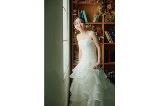 優しく温かい雰囲気の新婦様