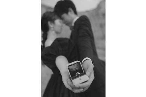 指輪のケースと