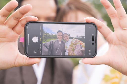 お二人の手元ショット