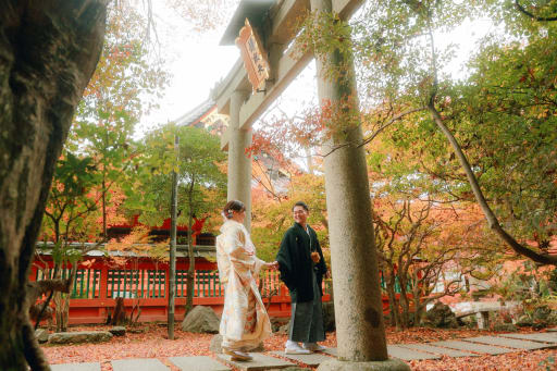 お二人で散歩風景