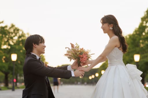 華やかにお洒落におふたりのお写真を