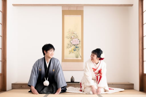 お辞儀のシーン