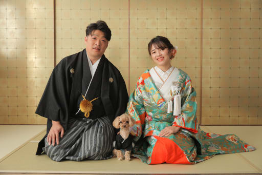和装でもわんちゃんと！