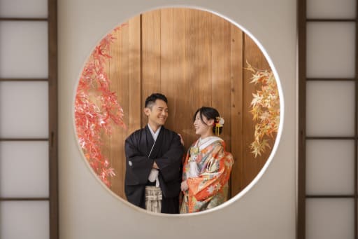 茶室から