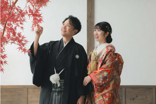 紅葉と一緒に🍁