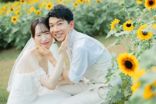 最後はお顔を寄せて！