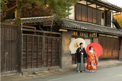 京都みたいな町家の街並み