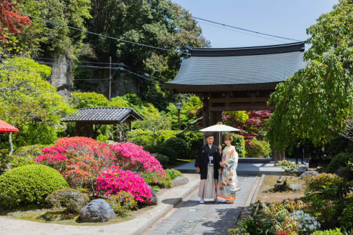 入口を抜けると、きれいなツツジがお迎えをしてくれてます。