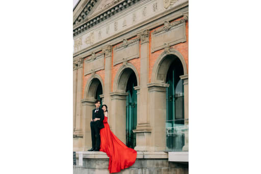 カラードレスにチェンジして京都国立博物館へ