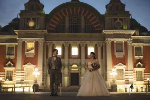 ライトアップされた中央公会堂  