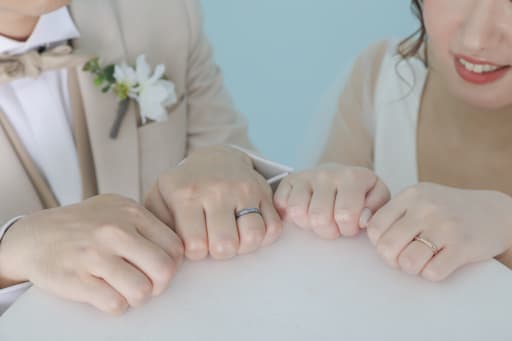 大切なリングと一緒に。