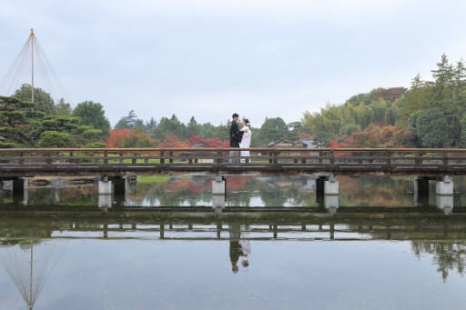 雨の日ですが明るい曇りの日のような雰囲気で撮影もできます！！