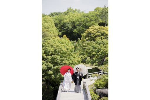 和傘を持って♡