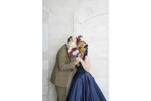 ブーケもばっちりコーディネート