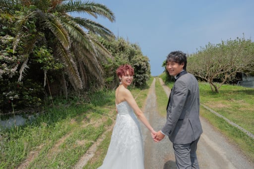 海までの道が続いてます