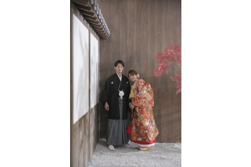 和装に着替えて