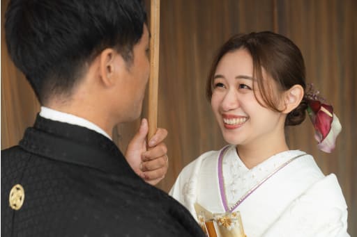 ご新婦様の表情