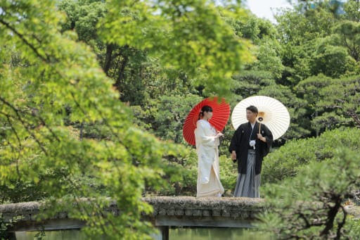 番傘をもって