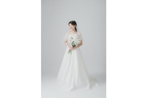 美しいウェディングドレス姿