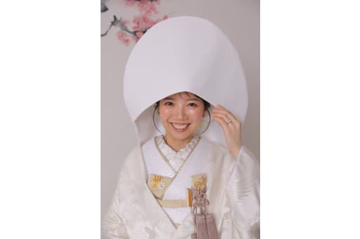 綿帽子もとってもお似合い