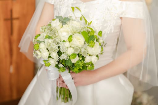 お持ち込みのブーケ